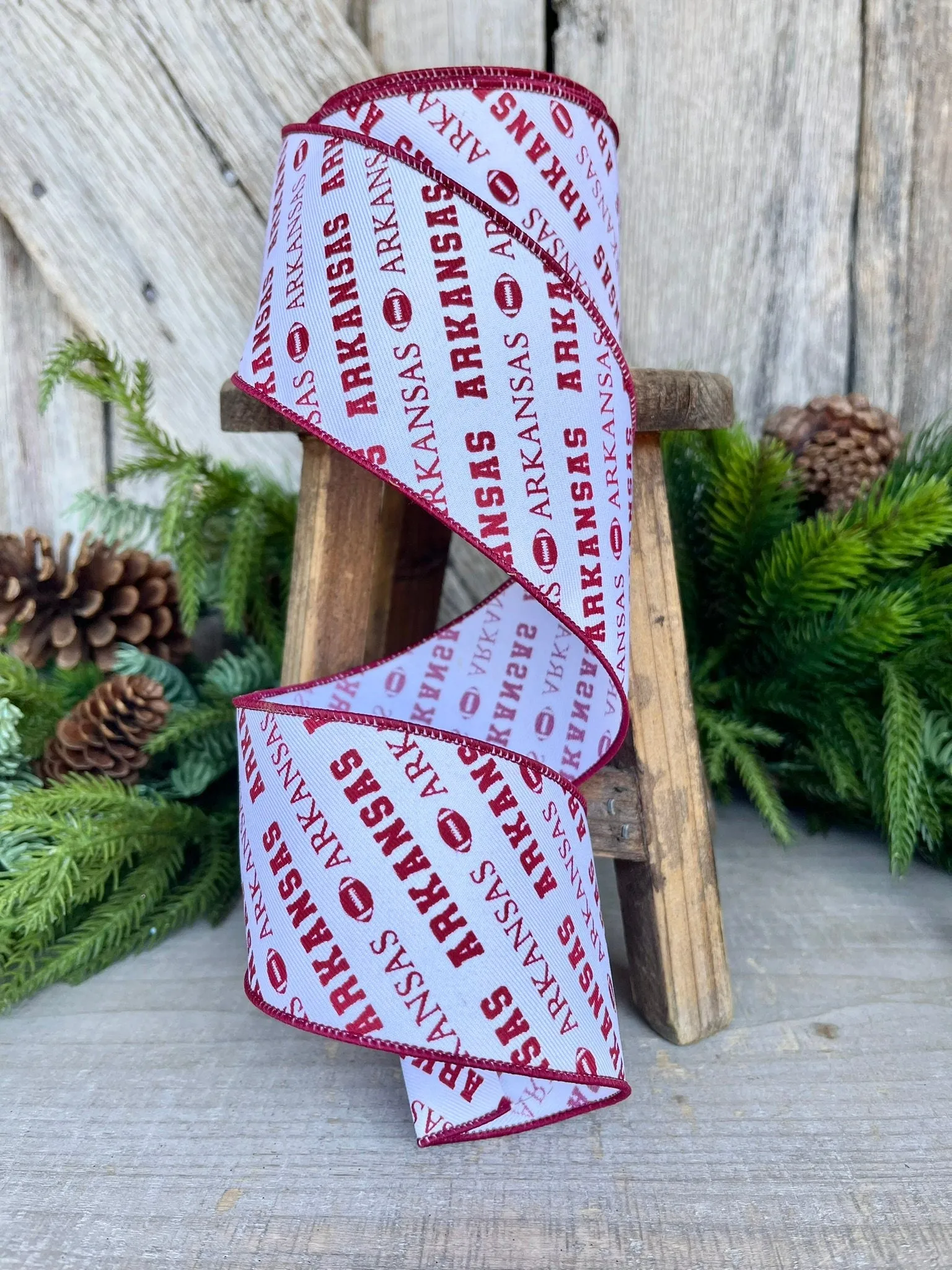 2.5" Arkansas Ribbon, Arkansas State Ribbon, Arkansas Football Ribbon