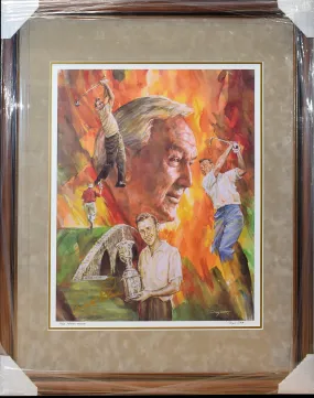 Arnold Palmer Lithograph by Doug West, Signed