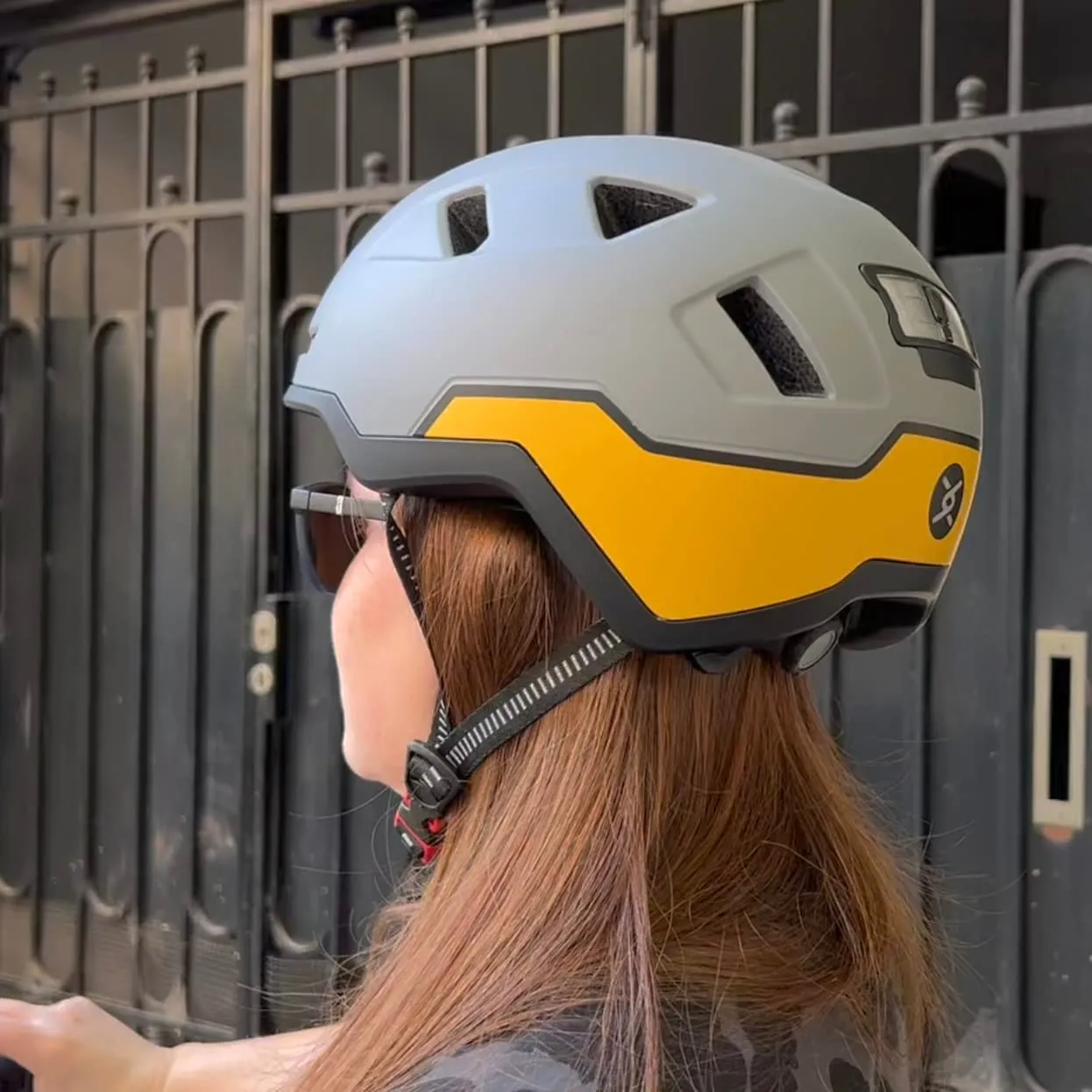 Bike Helmet with LED Lights - Urban Bicycle Helmet for Adults, Men & Women