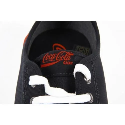 Black 46 EUR - 13 US Coca Cola mens sneakers CCA0719 TALKER BLACK