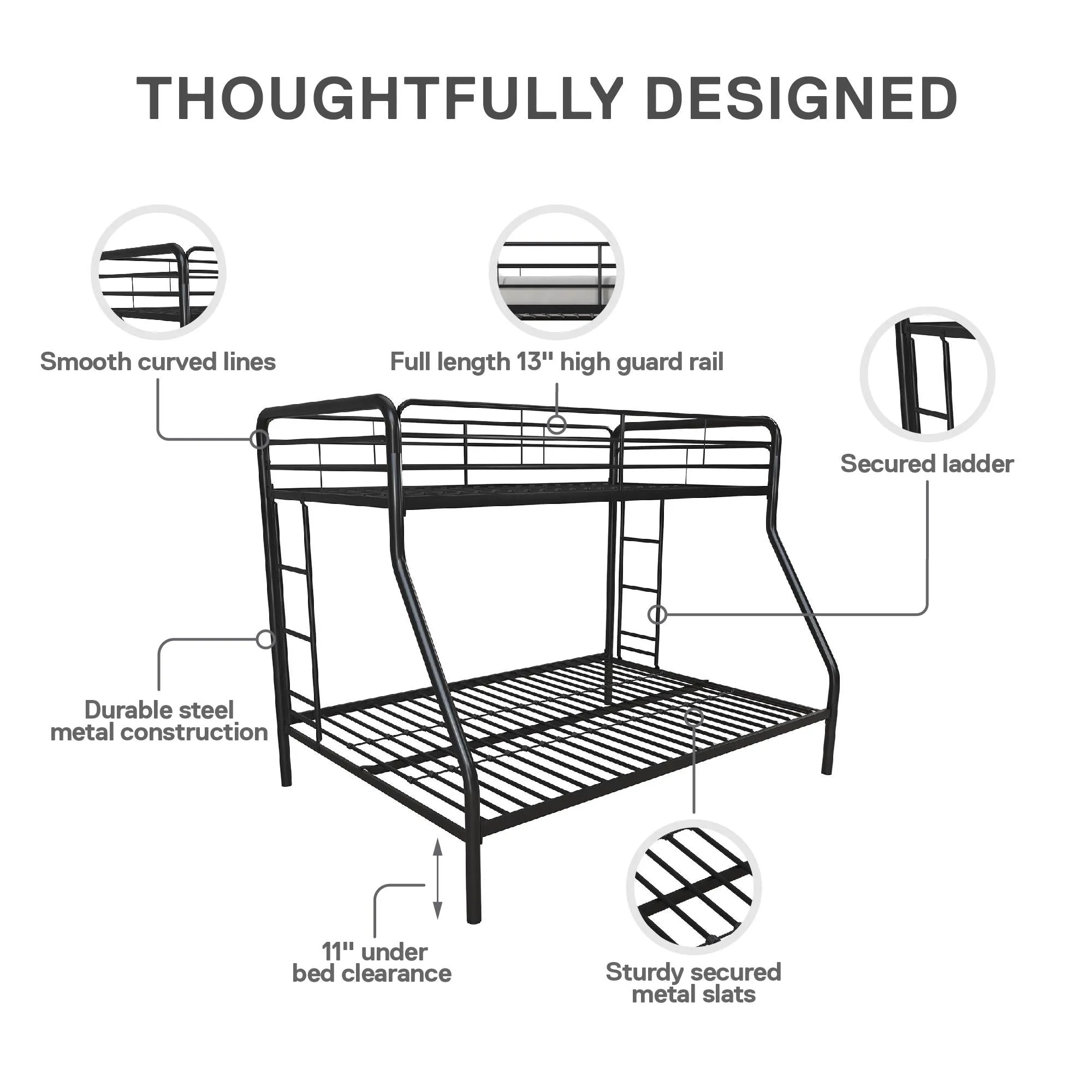 Dusty Metal Bunk Bed