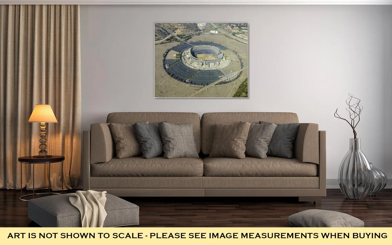 Gallery Wrapped Canvas, Aerial View Of Qualcomm Stadium San Diego