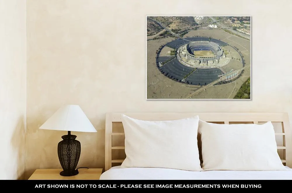 Gallery Wrapped Canvas, Aerial View Of Qualcomm Stadium San Diego