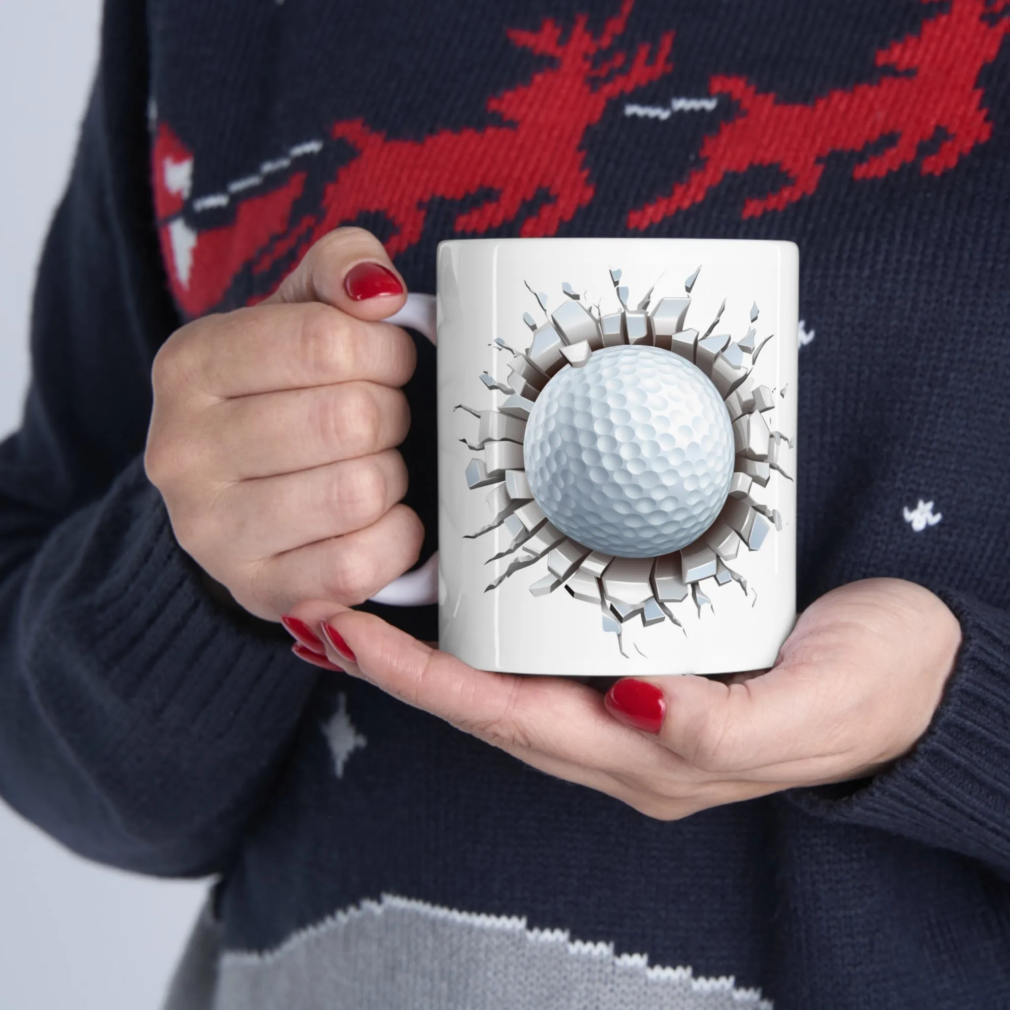 GOLF BALL IN HOLE 3D MUG - MUGSCITY - Free Shipping