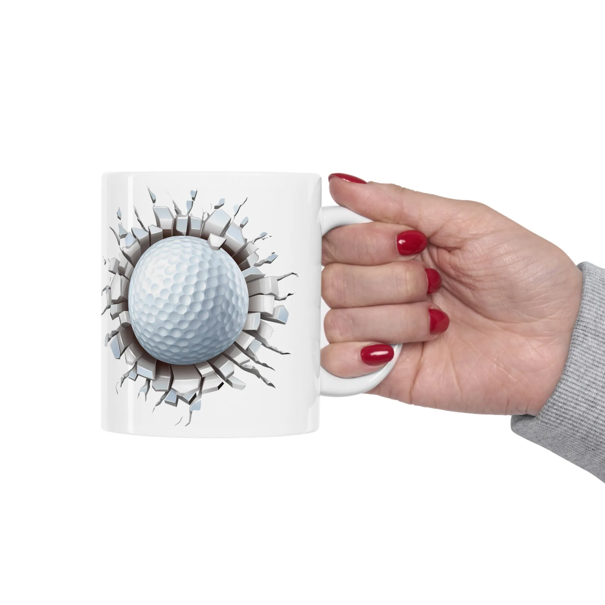 GOLF BALL IN HOLE 3D MUG - MUGSCITY - Free Shipping