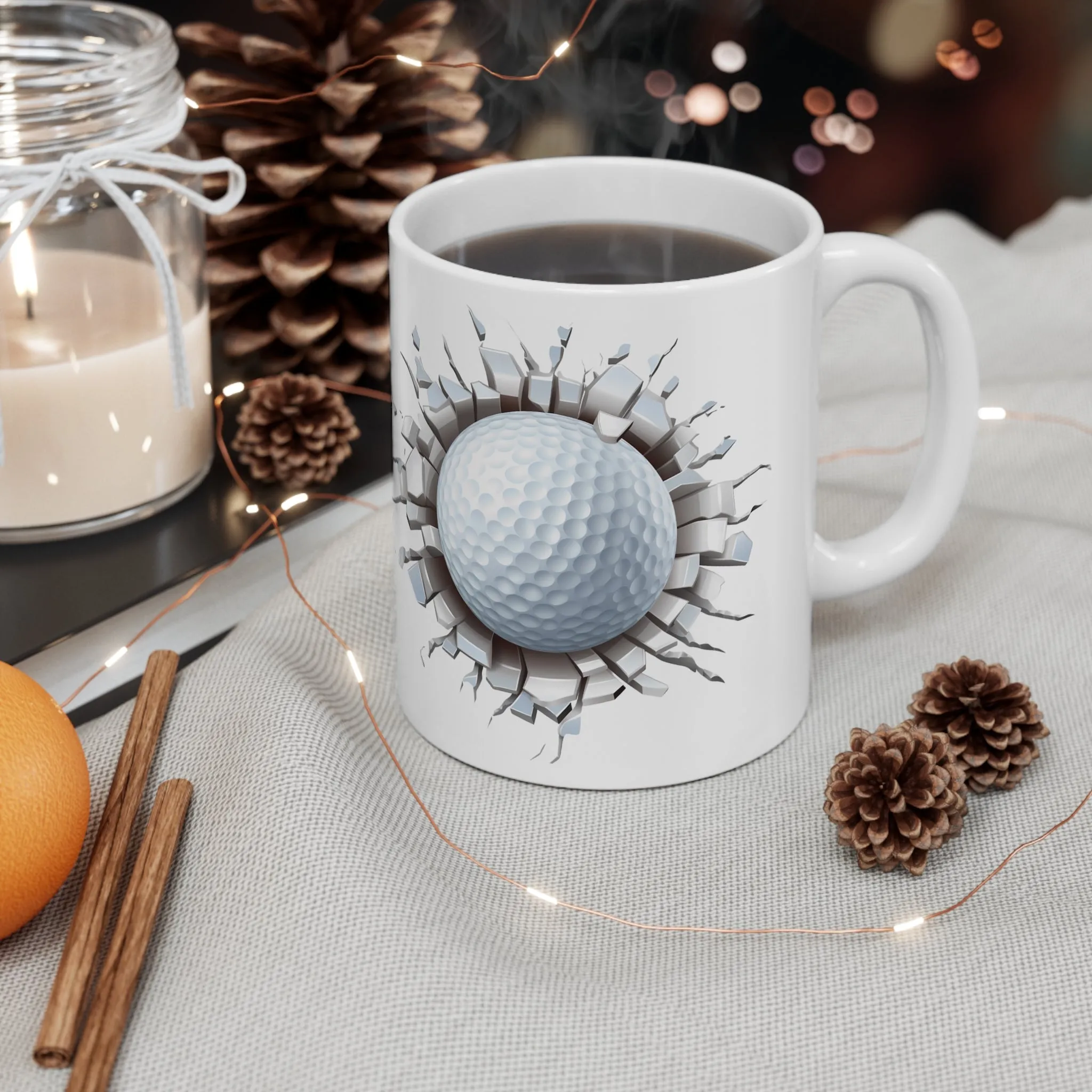 GOLF BALL IN HOLE 3D MUG - MUGSCITY - Free Shipping