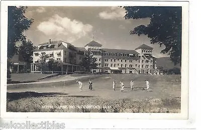 RPPC-Playing Golf,Hotel Alpine-No. Woodstock,New Hampshire