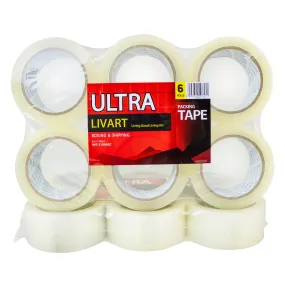 Ultra Boxing & Shipping Tape, Packing Tape, 2" x 100 Yard 6Rolls_VPT-210043C (12Rolls), Free shipping (Excluding HI, AK)