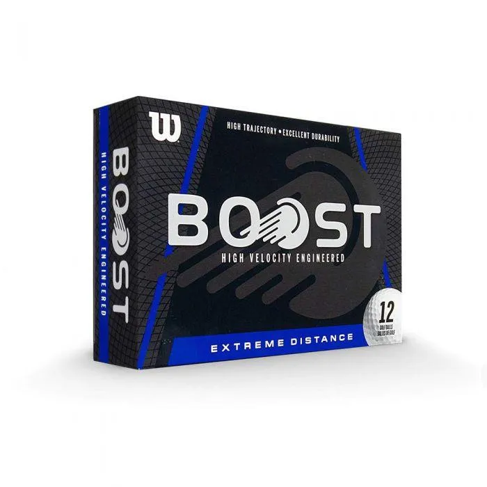 Wilson Boost Golf Balls - 1 Doz (Get 1 Wilson Glove FREE)